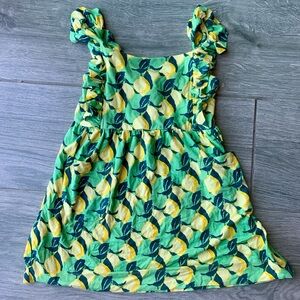 Kate Quinn Bamboo Lemon Ruffle Dress - size 3t